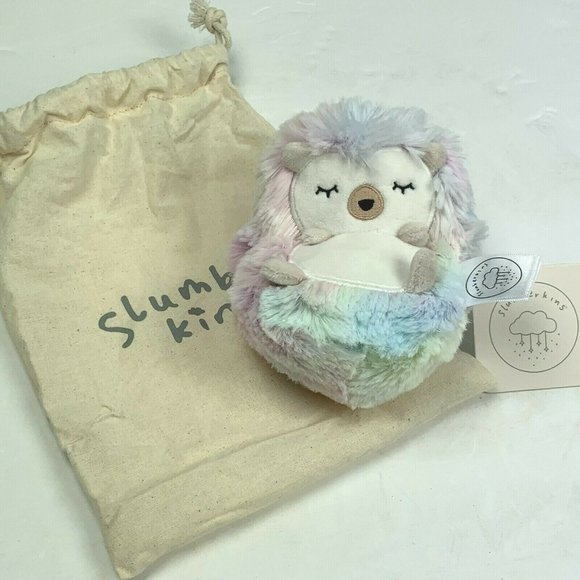 Slumberkins Rainbow Hedgehog Mini Silken Plush Limited Edition Valentines Day - Picture 2 of 4